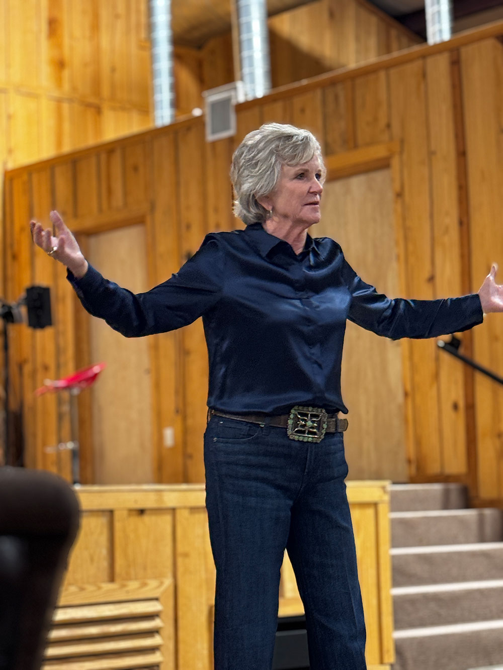 Sharon Beach speaking at a recent engagement